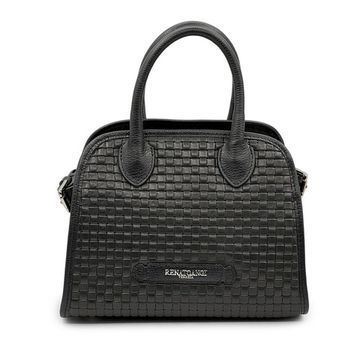 Сумка Renato Angi черная кожаная плетенная - фото 1, 3450217 RA NERO