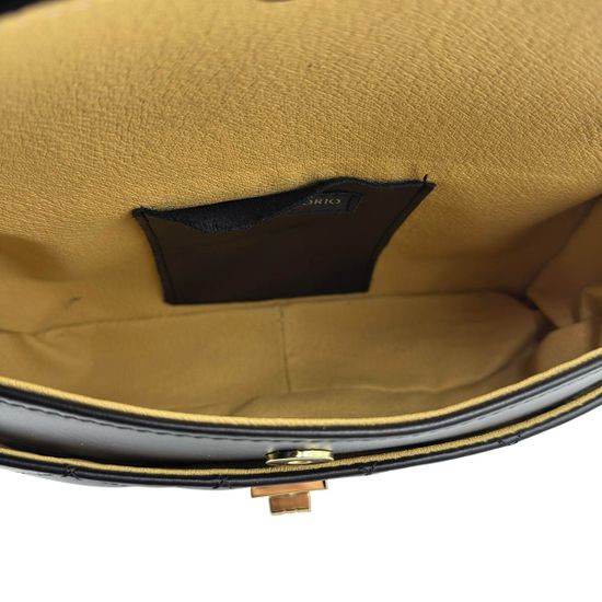 Сумка Di Gregorio черная кожаная стеганная - фото 7, 9175 DG NERO