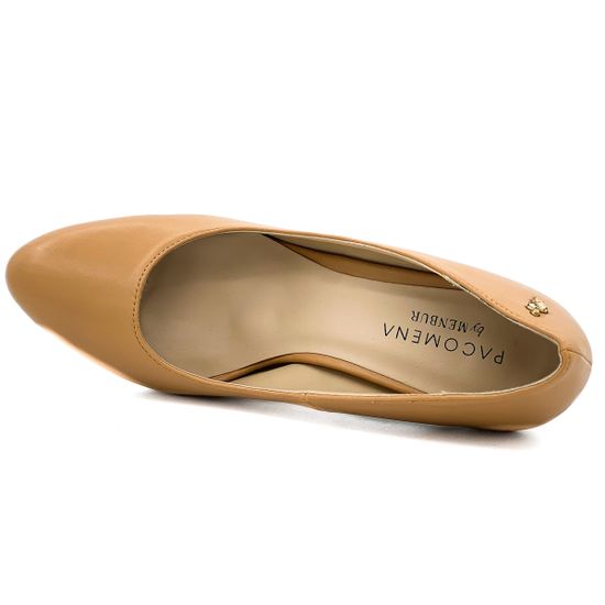 Туфли женские Pacomena кожаные бежевые - фото 4, 6812 PAC