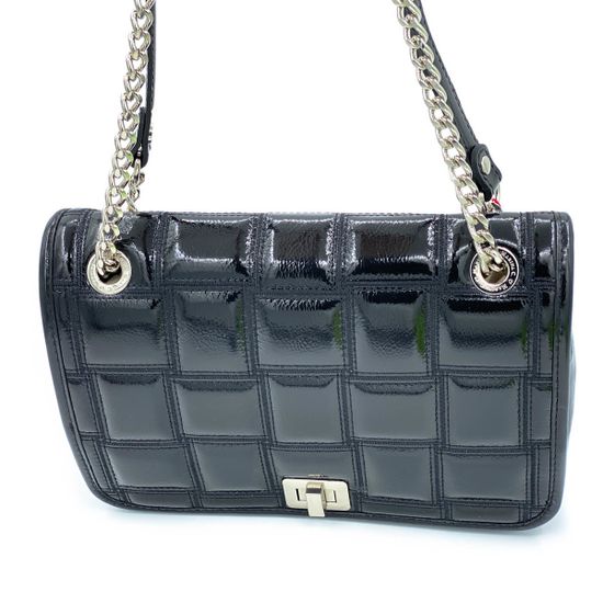 Клатч Marina Creazioni черный из лакированной кожи - фото 3, 