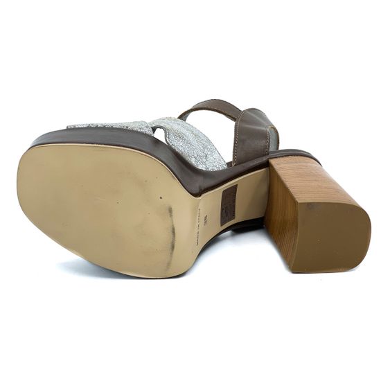 Босоножки Fru.it коричнево-серебряные - фото 4, 2952 FR