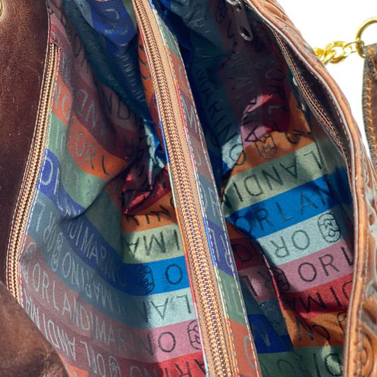 Сумка Marino Orlandi коричневая крокодил - фото 5, 4765 MO MORO