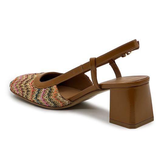 Туфли летние Tiffi бежевые/мультиколор кожа/текстиль - фото 3, TF23/50 TI