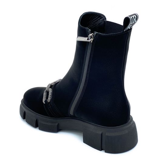 Ботинки Ilasio Renzoni черные замшевые МЕХ - фото 3, 