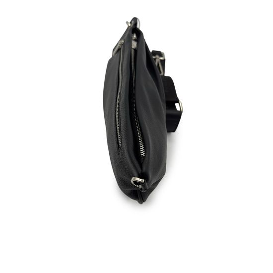 Сумочка кросс-боди Renato Angi черная кожаная - фото 5,