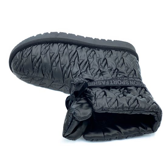 Ботинки Nila&amp;Nila черные текстиль МЕХ - фото 5, 