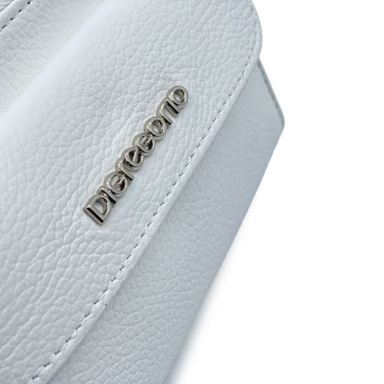 Сумка мини кросс-боди Di Gregorio белая кожаная - фото 4, 8722 DG BIANCO24