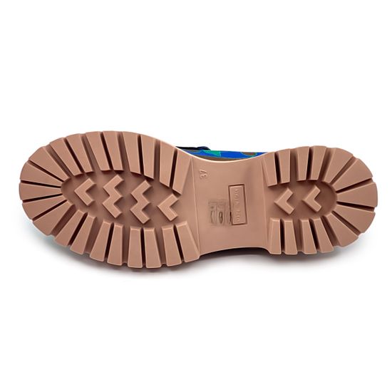 Лоферы NILA&amp;NILA кожа/тестиль синий/зеленый - фото 4, GIO24009T NIL VERDE