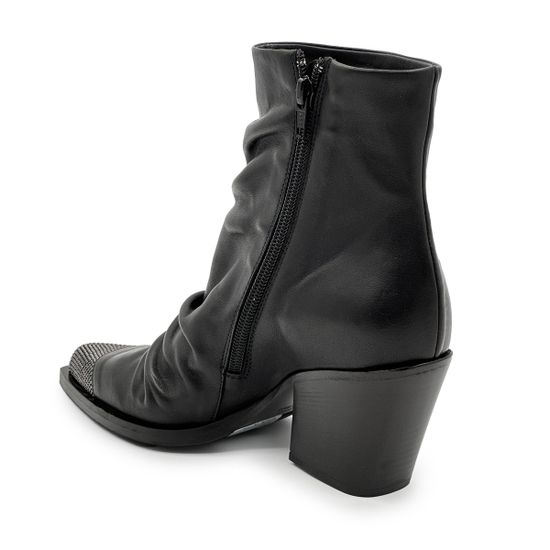 Ботинки казаки FRU.IT черные кожаные демисезонные - фото 3, 8852 FR