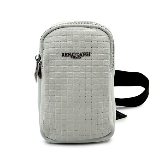 Сумочка кросс-боди Renato Angi белая кожаная плетенная - фото 1, 3454117 RA BIANCO