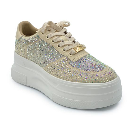 Кеды Ilasio Renzoni бежевые кожа/замша - фото 2, 