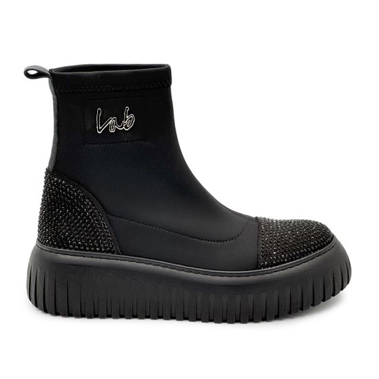 Ботинки Lab Milano черные текстильные демисезонные - фото 1, P22624625 LAB