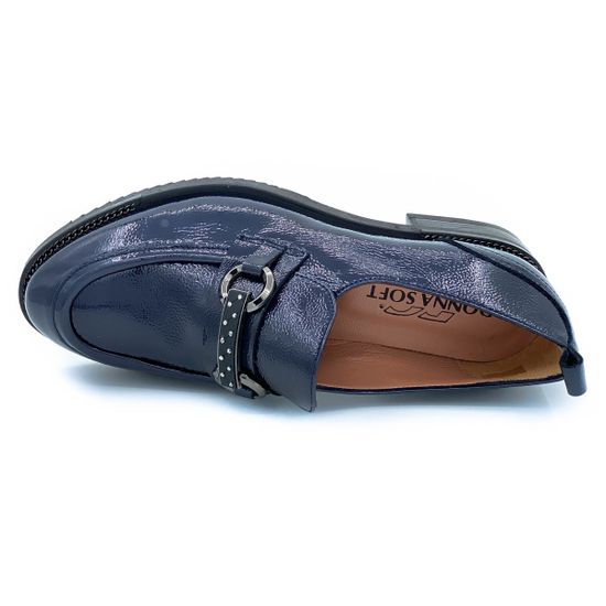 Лоферы Donna Soft синие лаковые демисезонные - фото 5, 