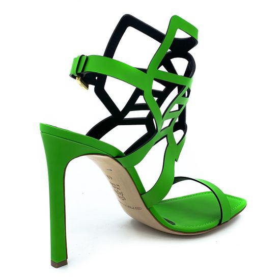 Босоножки Gianmarco Lorenzi зеленые кожаные - фото 3, 