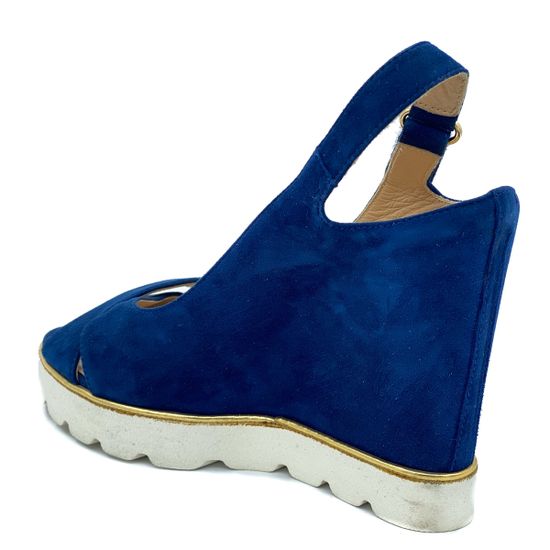 Босоножки Kelton синие замшевые - фото 3, 