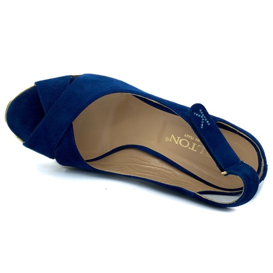 Босоножки Kelton синие замшевые - фото 5, 