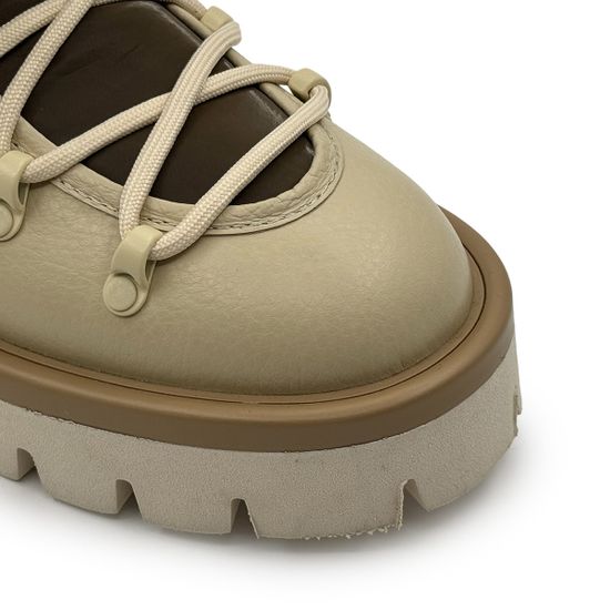 Ботинки NILA&amp;NILA бежевые кожаные на меху - фото 6, NO6476M NIL NERO