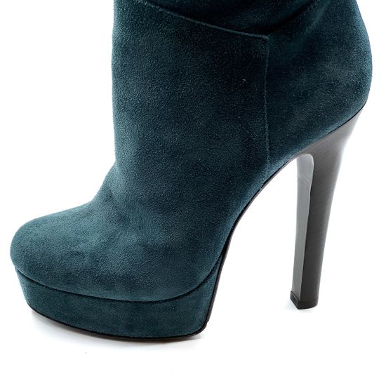 Сапоги Gianmarco Lorenzi замша синие демисезонные - фото 5, 9618 GML