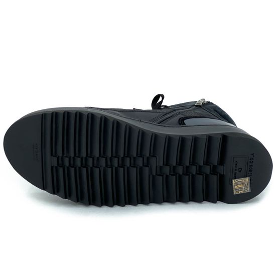 Ботинки Giampieronicola синие МЕХ комбинация кожи и замши - фото 4, 