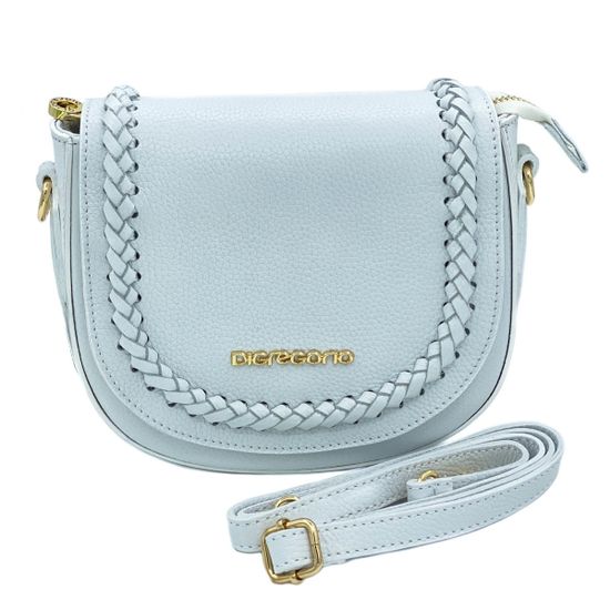 Клатч Di Gregorio белый кожаный - фото 1, 