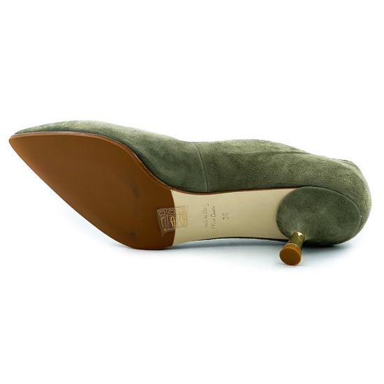 Туфли Rosso Nero замша зеленые - фото 4, 4506 RN VERDE
