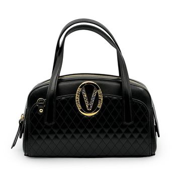 Сумка Valentino Orlandi черная кожаная - фото 1, 7219 VO NERO