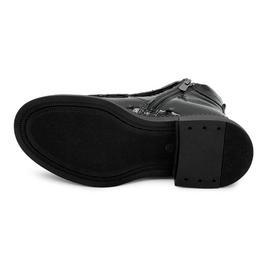 Ботинки Lab Milano черные кожаные лакированные на байке - фото 4, 148LAB1608 LAB LAK