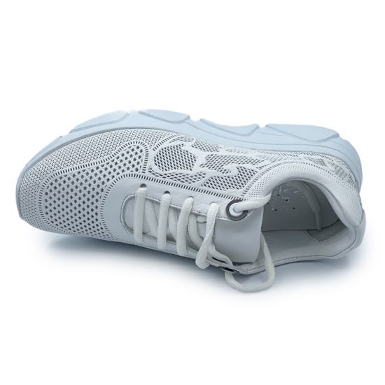 Кроссовки CV COVER белые кожаные перфорированные - фото 5, 2096 COV