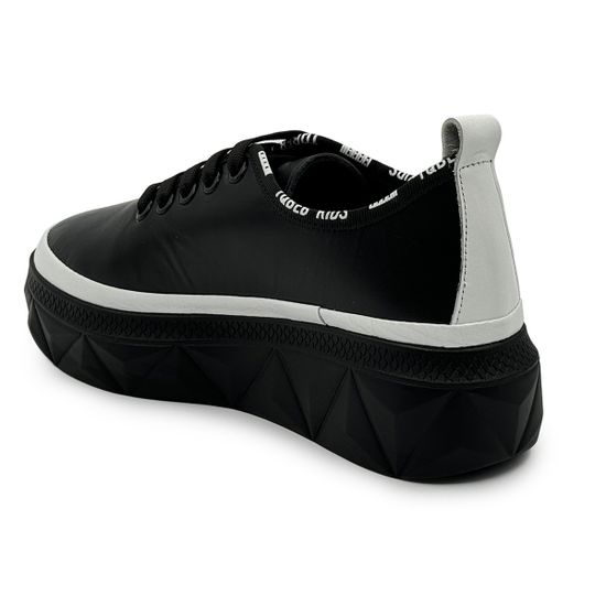 Кеды LAB MILANO черные кожаные демисезонные - фото 3, 