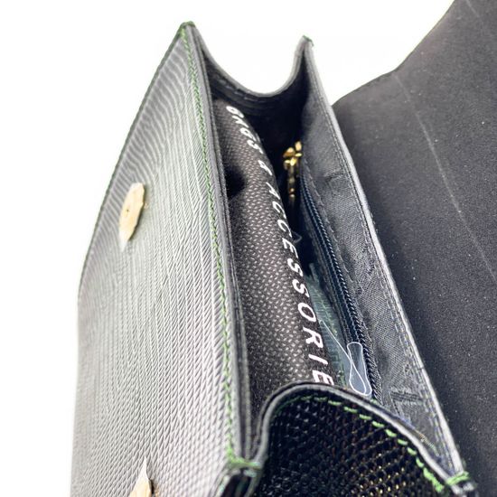 Маленькая сумочка Ripani зеленая кожаная - фото 4, 