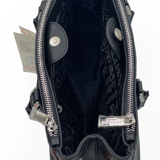 Сумка Renato Angi черная кожаная - фото 5, 