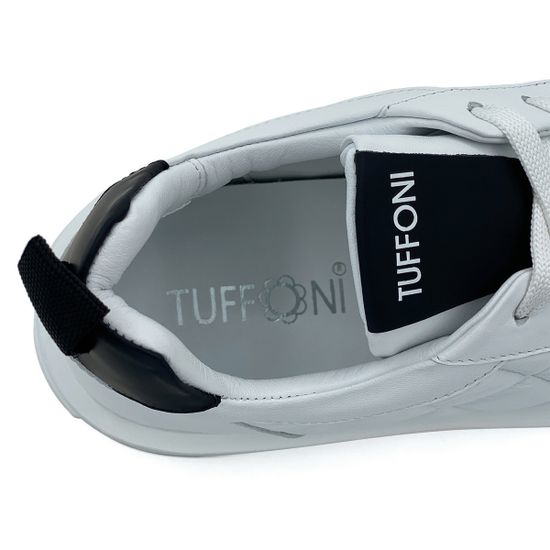 Кеды Tuffoni кожаные стеганые белые - фото 7, 3623011LL TUF