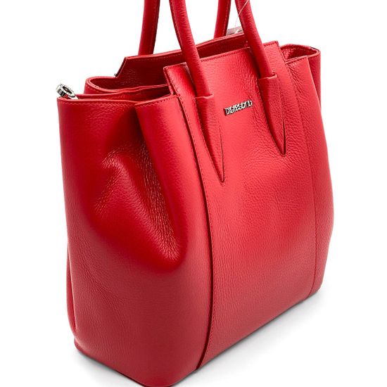Сумка Di Gregorio красная кожаная - фото 2, 
