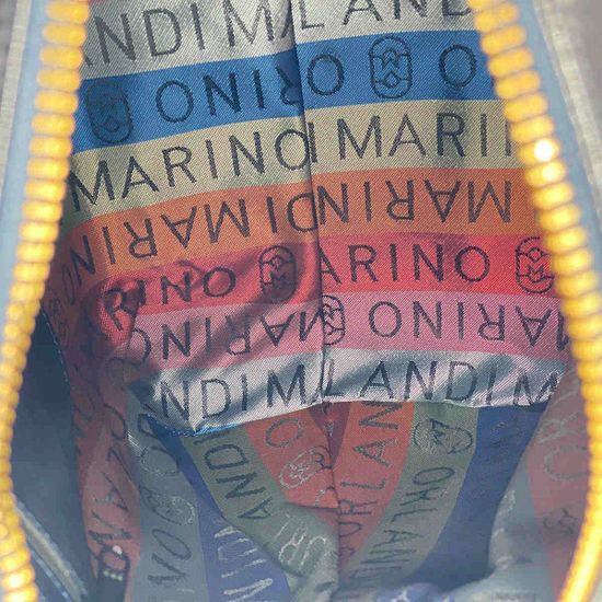 Сумка женская Marino Orlandi кожаная синяя - фото 5, 