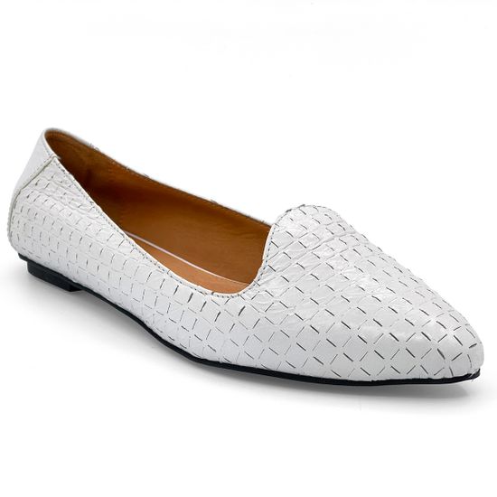 Балетки Zamagni белые кожаные - фото 2, 