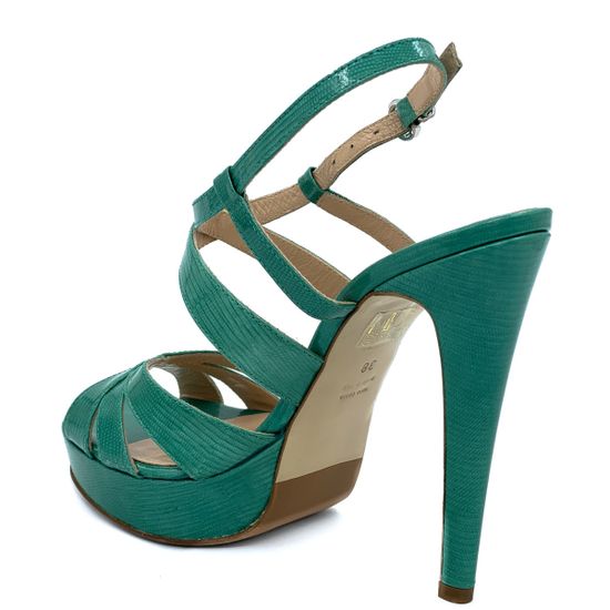 Босоножки Left&amp;Right зеленые из лакированной кожи - фото 3, Y203 LR