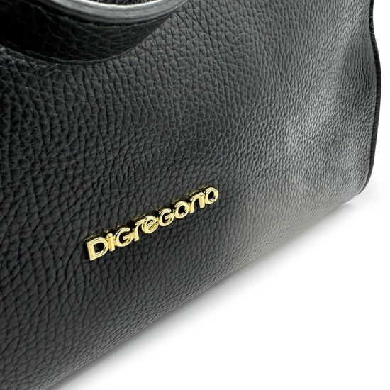 Сумка Di Gregorio черная кожаная - фото 5, 1974 DG NERO