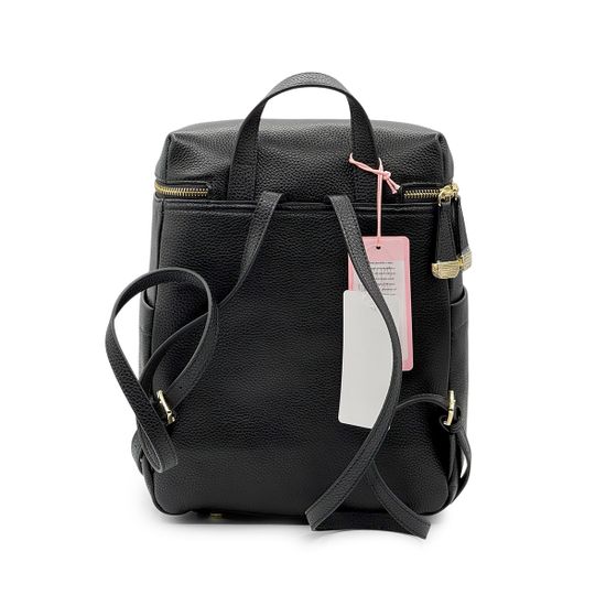 Рюкзак Braccialini черный кожаный - фото 3, B18644 BRA NERO