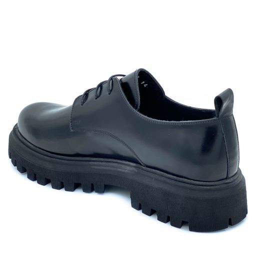 Полуботинки Lab Milano черные кожаные демисезонные - фото 3, ZEN10302 LAB