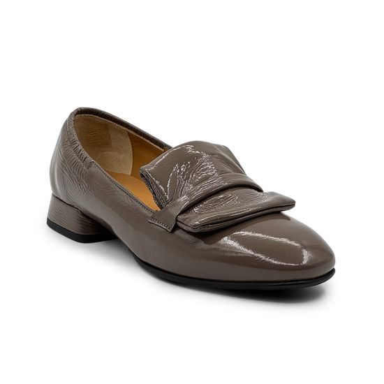 Лоферы женские Mot-Cle серые лакированные - фото 2, MOT2783 MOT GRIGIO