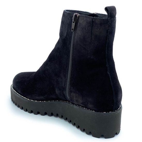 Ботинки Jeannot черные замшевые МЕХ - фото 3, 76309(900) JN