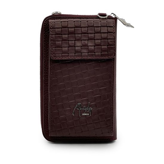 Мини-Сумка кросс-боди Renato Angi бордовая кожаная - фото 3, 2853817 RA BORDO