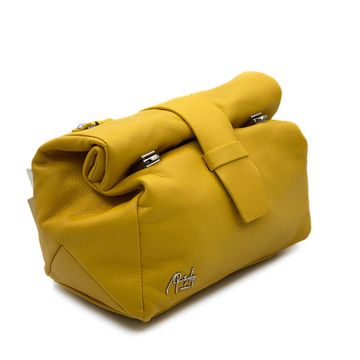 Сумка Renato Angi желтая кожаная - фото 1, 2701581 RA GIALLO
