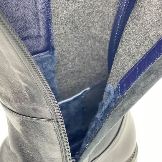 Сапоги Donna Soft черные кожаные евромех - фото 6, 