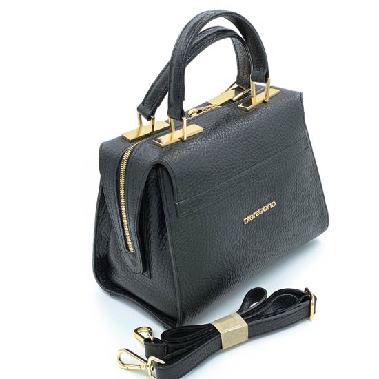 Сумка Di Gregorio черная кожаная - фото 2, 