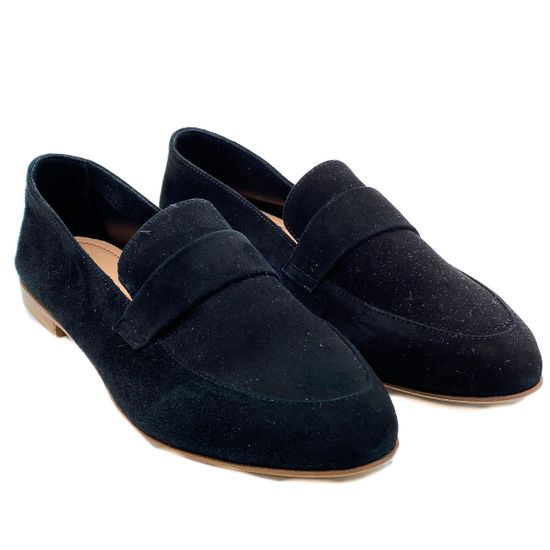 Лоферы женские Renzi замшевые черные - фото 4, 