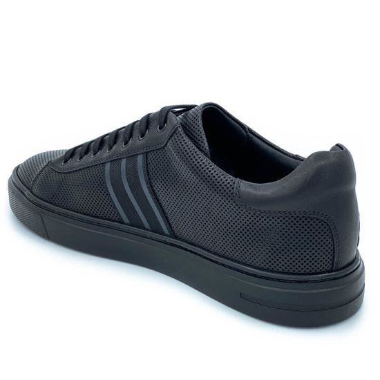 Кеды Giampieronicola черные кожаные - фото 3, 