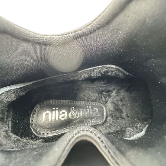 Кроссовки NILA&amp;NILA черные замшевые на меху - фото 7, NO6467M NIL NERO