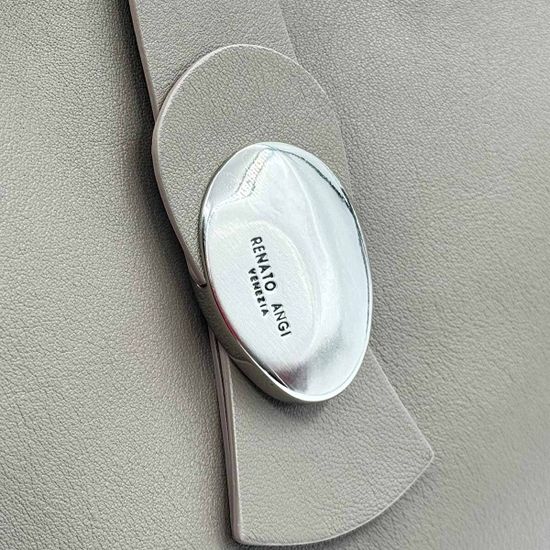 Сумка Renato Angi серая кожаная - фото 4, 3402581 RA GRIGIO