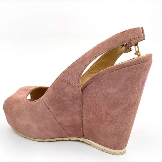 Босоножки Cesare Paciotti замшевые розовые - фото 3, 